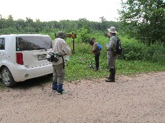 Judy Geisler; Ruth Bennett McDougal Dorrough; Dan Dorrough; Old Railroad Trail Segment, WI